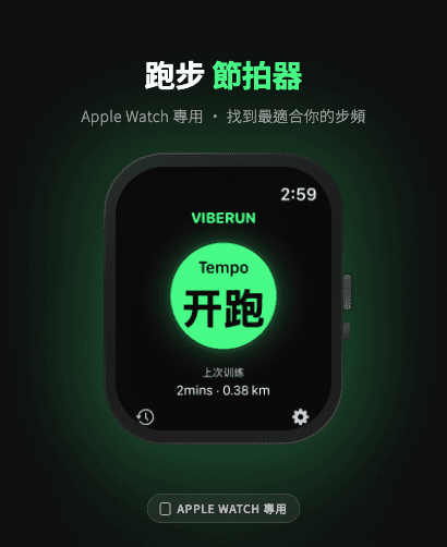 主畫面 — 超慢跑節拍